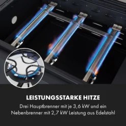 Kingsville Smoker Kombigrill Gas Kohle Smoker 13,5kW 3+1 Brenner -Deutschland Klarstein Verkaufs-Shop 10035409 de 0005 logo