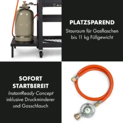 Kingsville Smoker Kombigrill Gas Kohle Smoker 13,5kW 3+1 Brenner -Deutschland Klarstein Verkaufs-Shop 10035409 de 0007 logo