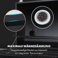 Kingsville Smoker Kombigrill Gas Kohle Smoker 13,5kW 3+1 Brenner -Deutschland Klarstein Verkaufs-Shop 10035409 de 0010 logo