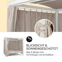 Eremitage Double XL Sunbed 2 Pers Stahl-Rahmen Sonnendach Vorhänge -Deutschland Klarstein Verkaufs-Shop 10035430 de 0004 logo