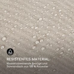 Eremitage Double XL Sunbed 2 Pers Stahl-Rahmen Sonnendach Vorhänge -Deutschland Klarstein Verkaufs-Shop 10035430 de 0009 logo