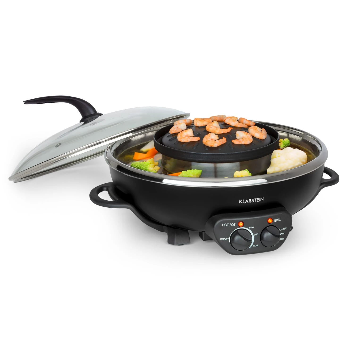 Szechuan 2-in-1 Hot Pot und Grillplatte 5l Vol. 1350 / 600 W Szechuan 2-in-1 Hot Pot Und Grillplatte 5l Vol. 1350 / 600 W -Deutschland Klarstein Verkaufs-Shop 10035431 yy 0001 titel