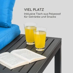 Cartagena Lounger 2 Zweisitzer Mit Tisch Stahl Polyester -Deutschland Klarstein Verkaufs-Shop 10035434 de 0004 logo