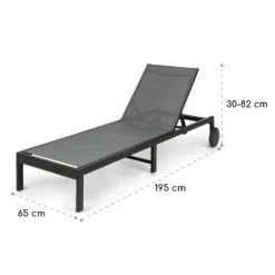 Lucca Lounger Liegestuhl Polyester Aluminium 4-Stufen -Deutschland Klarstein Verkaufs-Shop 10035443 yy 0007 dimensions