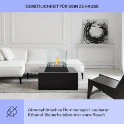 Phantasma Cubo Ethanol-Kamin Rauch- & Geruchlos Edelstahl-Brenner Sicherheitsglas 3 Phantasma Cubo Ethanol-Kamin Rauch- & Geruchlos Edelstahl-Brenner Sicherheitsglas -Deutschland Klarstein Verkaufs-Shop 10035458 de 0004 usp