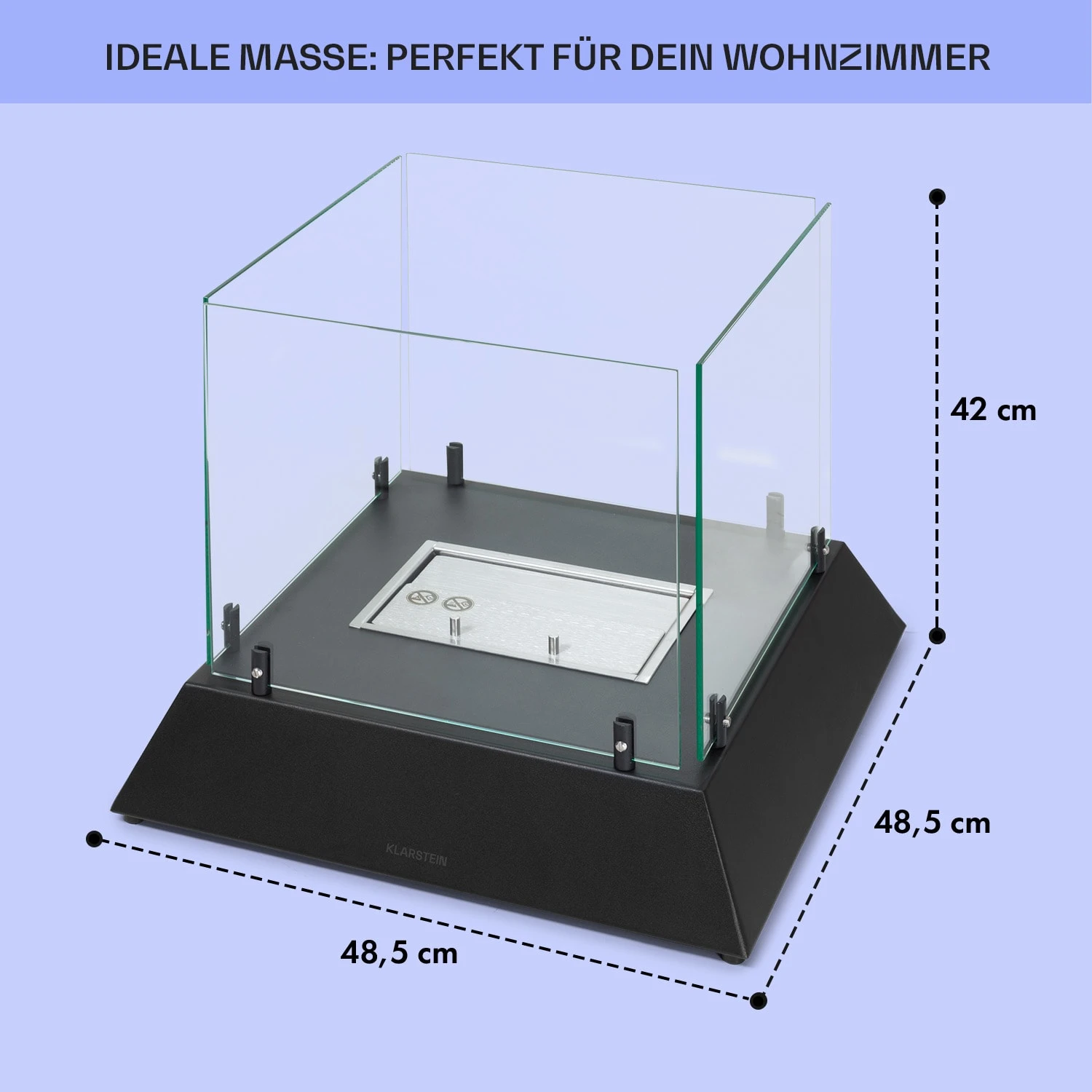 Phantasma Cubo Ethanol-Kamin rauch- & geruchlos Edelstahl-Brenner Sicherheitsglas Phantasma Cubo Ethanol-Kamin Rauch- & Geruchlos Edelstahl-Brenner Sicherheitsglas -Deutschland Klarstein Verkaufs-Shop 10035458 de 0005 usp