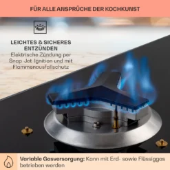 Trifecta 5 Gaskochfeld 5-flammig Triangle-Brenner Glaskeramik -Deutschland Klarstein Verkaufs-Shop 10035470 de 0005 usp