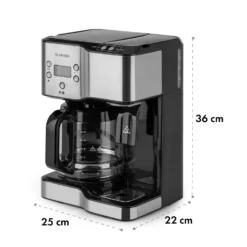 Caldetto Kaffeemaschine 1900W Heißwasserspender -Deutschland Klarstein Verkaufs-Shop 10035476 yy 0008 logo Klarstein Caldetto Kaffeemaschine schwarz