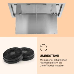 Remy Brilliant Edition Inselhaube 90cm 609 M³/h EEK A LED Glas -Deutschland Klarstein Verkaufs-Shop 10035477 de 0006 logo