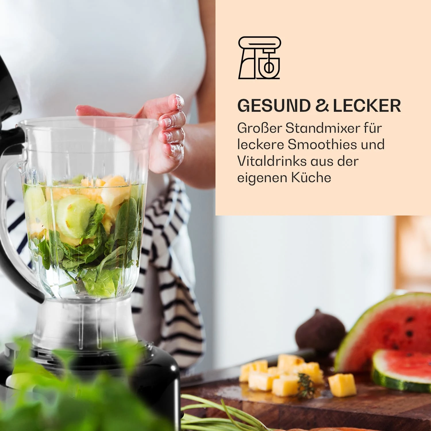 Luca Multifunktionsmixer 1000 W 3 L stufenlose Geschwindigkeit 6 Modi Luca Multifunktionsmixer 1000 W 3 L Stufenlose Geschwindigkeit 6 Modi -Deutschland Klarstein Verkaufs-Shop 10035487 de 0004 logo