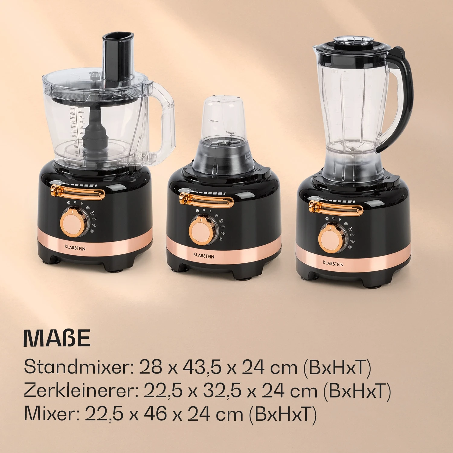 Luca Multifunktionsmixer 1000 W 3 L stufenlose Geschwindigkeit 6 Modi Luca Multifunktionsmixer 1000 W 3 L Stufenlose Geschwindigkeit 6 Modi -Deutschland Klarstein Verkaufs-Shop 10035487 de 0007 logo