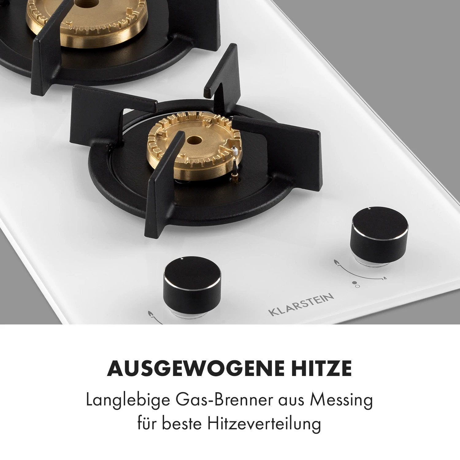 Goldflame Domino Gaskochfeld 2-flammig Messing-Brenner Glaskeramik Goldflame Domino Gaskochfeld 2-flammig Messing-Brenner Glaskeramik -Deutschland Klarstein Verkaufs-Shop 10035498 de 0003 logo