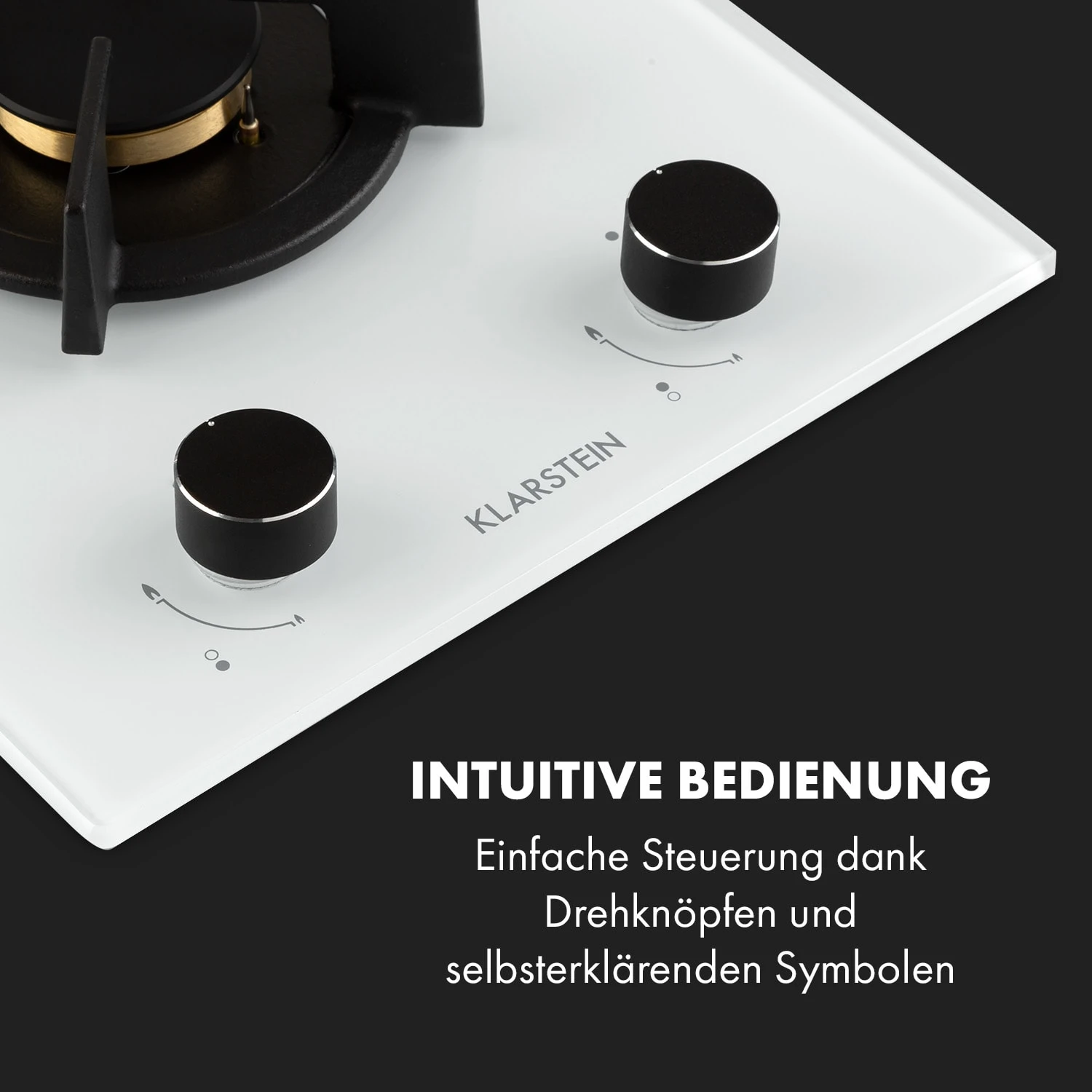 Goldflame Domino Gaskochfeld 2-flammig Messing-Brenner Glaskeramik Goldflame Domino Gaskochfeld 2-flammig Messing-Brenner Glaskeramik -Deutschland Klarstein Verkaufs-Shop 10035498 de 0004 logo