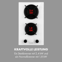 Goldflame Domino Gaskochfeld 2-flammig Messing-Brenner Glaskeramik 5 Goldflame Domino Gaskochfeld 2-flammig Messing-Brenner Glaskeramik -Deutschland Klarstein Verkaufs-Shop 10035498 de 0006 logo