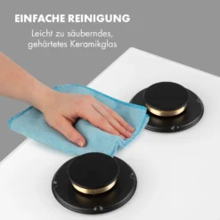 Goldflame 4 Gaskochfeld 4-flammig Messing-Brenner Glaskeramik -Deutschland Klarstein Verkaufs-Shop 10035499 de 0008 logo