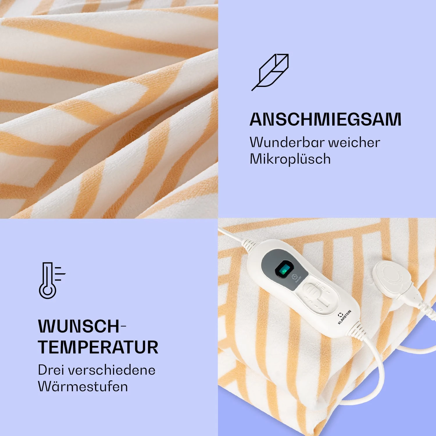 Dr. Watson XXL Heizdecke 3 Stufen waschbar 200x180cm Mikroplüsch Dr. Watson XXL Heizdecke 3 Stufen Waschbar 200x180cm Mikroplüsch -Deutschland Klarstein Verkaufs-Shop 10035502 de 0003 logo