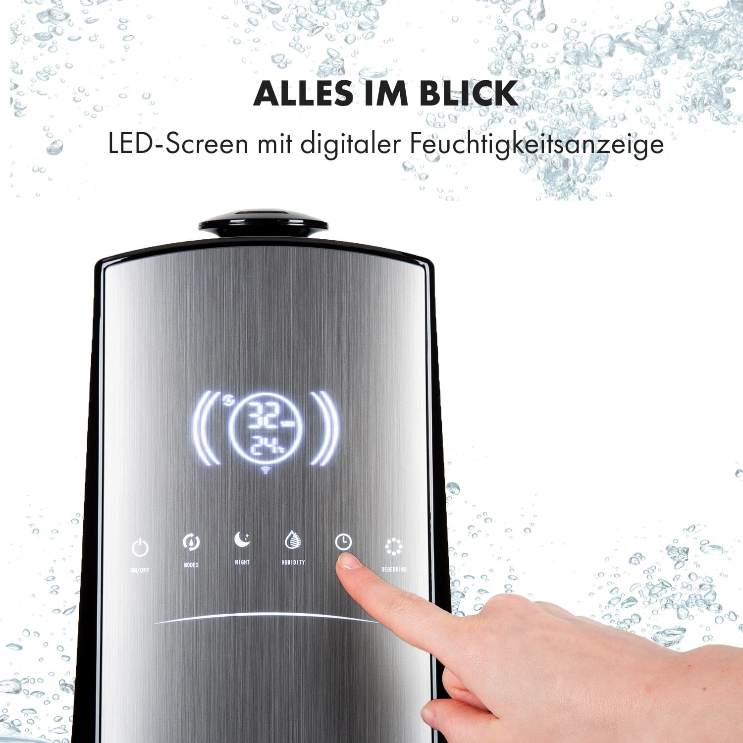 VapoAir Opal Smart Luftbefeuchter App-Steuerung LED-Screen Fernbedienung VapoAir Opal Smart Luftbefeuchter App-Steuerung LED-Screen Fernbedienung -Deutschland Klarstein Verkaufs-Shop 10035507 de 0005 logo