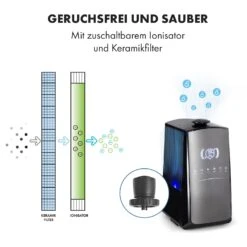 VapoAir Opal Smart Luftbefeuchter App-Steuerung LED-Screen Fernbedienung 6 VapoAir Opal Smart Luftbefeuchter App-Steuerung LED-Screen Fernbedienung -Deutschland Klarstein Verkaufs-Shop 10035507 de 0007 logo