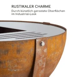 Fire Globe Feuerschale Mit Grill Ø60cm Stahl -Deutschland Klarstein Verkaufs-Shop 10035510 de 0006 logo