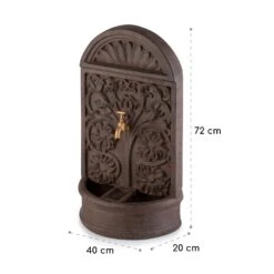 Blumquell Solarbrunnen LED 5 M Kabel Kunststein Solarpanel -Deutschland Klarstein Verkaufs-Shop 10035542 yy 0008 logo blumfeldt Blumquell Solarbrunnen braun