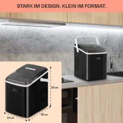 Arctic Porter Eiswürfelmaschine Bullet-Eis 12kg/24h Edelstahl -Deutschland Klarstein Verkaufs-Shop 10035553 de 0006 usp