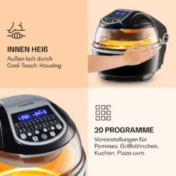 VitAir Smart Heißluftfritteuse App-Steuerung / 1400W / 7,75 Ltr / 20 Programme -Deutschland Klarstein Verkaufs-Shop 10035592 de 0005 logo