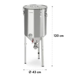Gärkeller Pro XL Fermentierkessel 60 Liter Ablassventil 304-Edelstahl -Deutschland Klarstein Verkaufs-Shop 10035622 yy 0010 logo Klarstein Conical Fermenter 60L