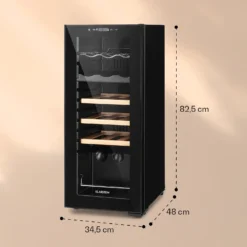 Bovella 18 Duo+ Zweizonen-Weinkühlschrank 50l 18 Fl. Glastür -Deutschland Klarstein Verkaufs-Shop 10035696 yy 0007 logo