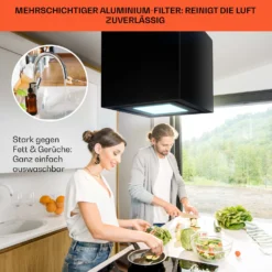 Kronleuchter Smart Inselabzugshaube 595m³/h App-Steuerung LED-Panel -Deutschland Klarstein Verkaufs-Shop 10035710 de 0006 usp