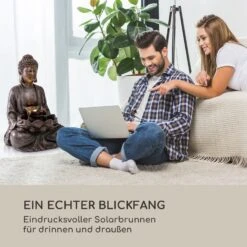 Dharma Solarbrunnen LED 48 X 72 X 41 Cm (BxHxT) Polyresin -Deutschland Klarstein Verkaufs-Shop 10035714 de 0003 logo