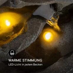 Stonehenge Solarbrunnen LED-Beleuchtung Polyresin Lithium-Ionen-Akku -Deutschland Klarstein Verkaufs-Shop 10035727 de 0004 logo
