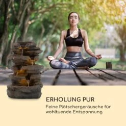 Stonehenge Solarbrunnen LED-Beleuchtung Polyresin Lithium-Ionen-Akku -Deutschland Klarstein Verkaufs-Shop 10035727 de 0007 logo