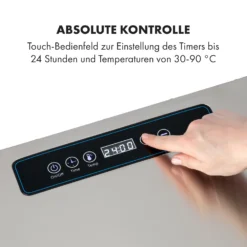 Captain Jerky 110 Dörrautomat 1000W 30-90 °C 24h-Timer Edelstahl 2 Captain Jerky 110 Dörrautomat 1000W 30-90 °C 24h-Timer Edelstahl -Deutschland Klarstein Verkaufs-Shop 10035735 de 0003 logo