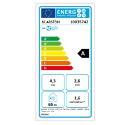Max Breeze Smart Mobile Klimaanlage 15000 BTU/h (4,4 KW) EEC A -Deutschland Klarstein Verkaufs-Shop 10035742 energy label