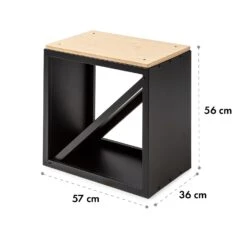 Kindlewood S Black Holzspeicher Sitzbank 57x56x36cm Bambus Zink -Deutschland Klarstein Verkaufs-Shop 10035760 yy 0006 logo