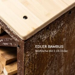 Kindlewood L Rust Holzspeicher Sitzbank 104x40x35cm Bambus Zink -Deutschland Klarstein Verkaufs-Shop 10035763 de 0004 logo
