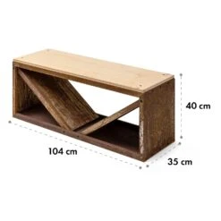 Kindlewood L Rust Holzspeicher Sitzbank 104x40x35cm Bambus Zink -Deutschland Klarstein Verkaufs-Shop 10035763 yy 0006 logo