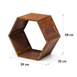 Hexawood Rust Holzspeicher Hexagon-Form 50,2x58x32cm -Deutschland Klarstein Verkaufs-Shop 10035765 yy 0006 logo