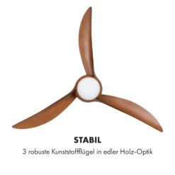 Monteverde Deckenventilator Deckenleuchte 52" 8.376m³/h 3 Flügel -Deutschland Klarstein Verkaufs-Shop 10035788 de 0004 logo