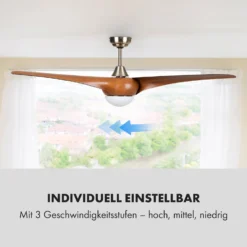 Monteverde Deckenventilator Deckenleuchte 52" 8.376m³/h 3 Flügel -Deutschland Klarstein Verkaufs-Shop 10035788 de 0005 logo