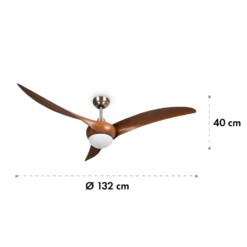 Monteverde Deckenventilator Deckenleuchte 52" 8.376m³/h 3 Flügel -Deutschland Klarstein Verkaufs-Shop 10035788 yy 0007 logo