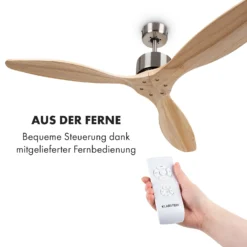 Santa Elena Deckenventilator 52" 9.060m³/h 3 Echtholzflügel -Deutschland Klarstein Verkaufs-Shop 10035789 de 0003 logo