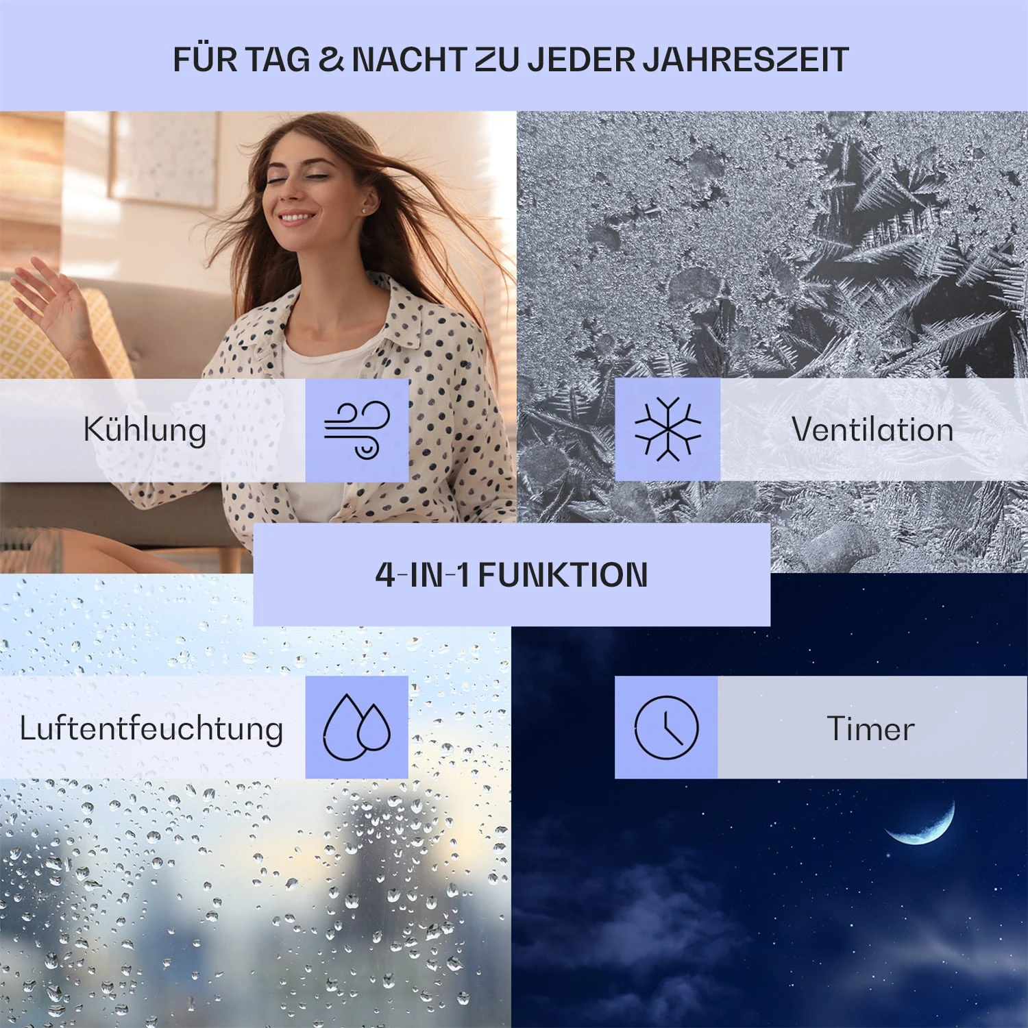 Skypillar 3-in-1 Luftkühler Ventilator 5L Fernbedienung Touch-Panel Skypillar 3-in-1 Luftkühler Ventilator 5L Fernbedienung Touch-Panel -Deutschland Klarstein Verkaufs-Shop 10035795 de 0003 usp