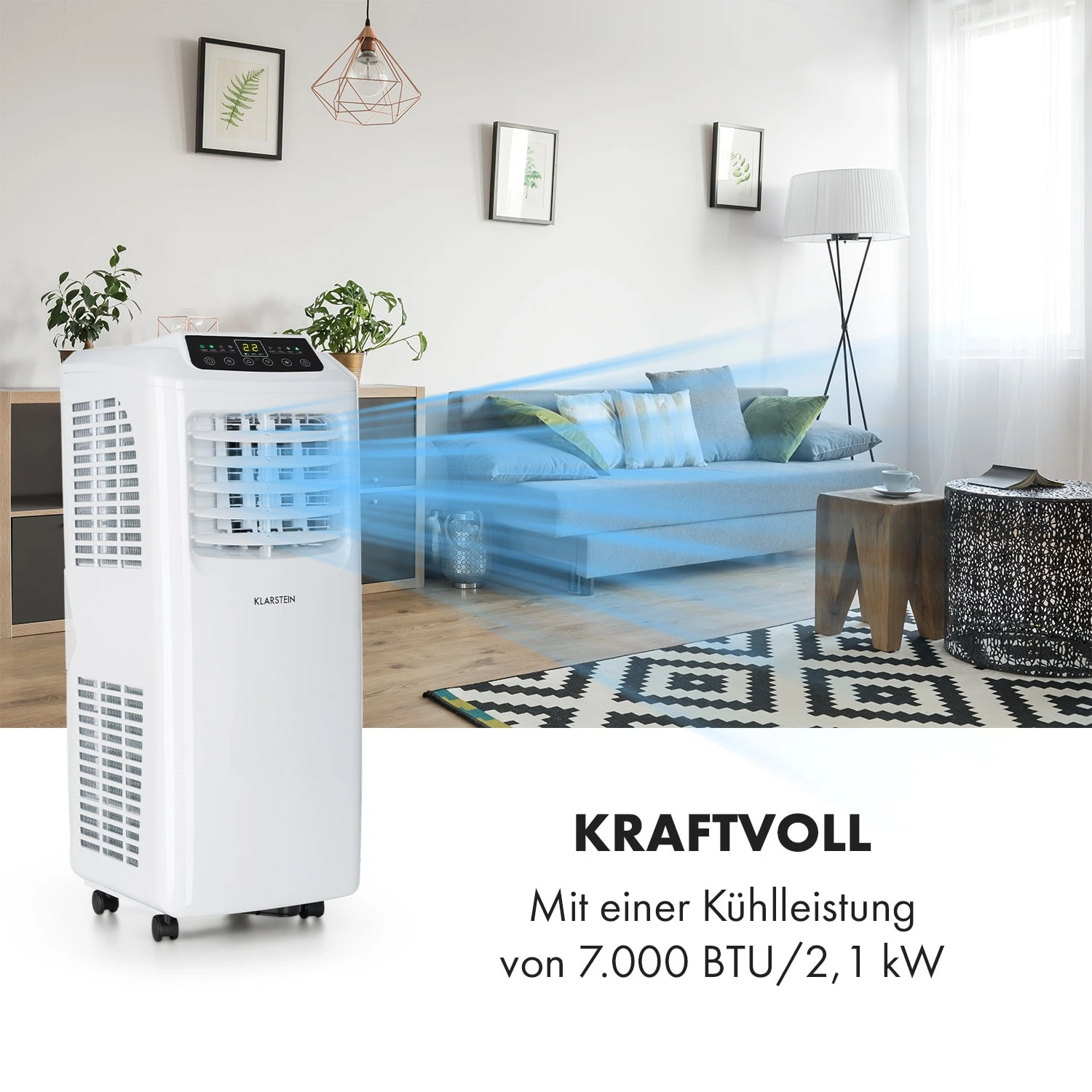 Pure Blizzard Smart 7k mobile Klimaanlage 7000 BTU/2,1 kW EEC A Fernbedienung weiß Pure Blizzard Smart 7k Mobile Klimaanlage 7000 BTU/2,1 KW EEC A Fernbedienung Weiß -Deutschland Klarstein Verkaufs-Shop 10035805 de 0004 logo