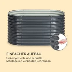 High Grow Hochbeet 160 X 80 X 80 Cm Stahl-Wellblech Einfacher Aufbau 4 High Grow Hochbeet 160 X 80 X 80 Cm Stahl-Wellblech Einfacher Aufbau -Deutschland Klarstein Verkaufs-Shop 10035814 de 0005 logo