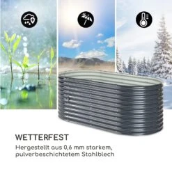 High Grow Hochbeet 200 X 80 X 100 Cm Stahl-Wellblech Einfacher Aufbau -Deutschland Klarstein Verkaufs-Shop 10035815 de 0006 logo