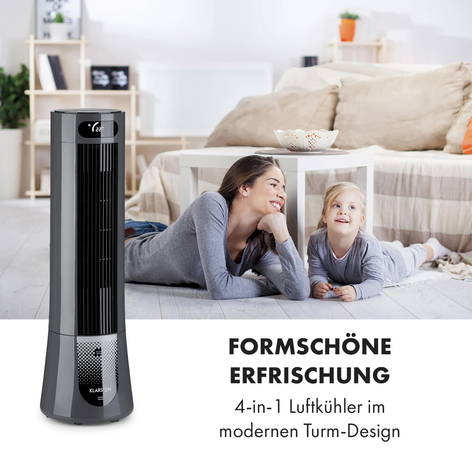 Skyscraper Frost Luftkühler 45 W 7 Liter 2 Kühlakkus mobil Skyscraper Frost Luftkühler 45 W 7 Liter 2 Kühlakkus Mobil -Deutschland Klarstein Verkaufs-Shop 10035820 de 0003 logo