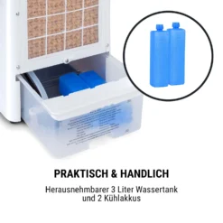 Arctic Cube 4-in-1 Luftkühler 40 Watt 230 M3/h 2 Kühlakkus -Deutschland Klarstein Verkaufs-Shop 10035826 de 0006 logo