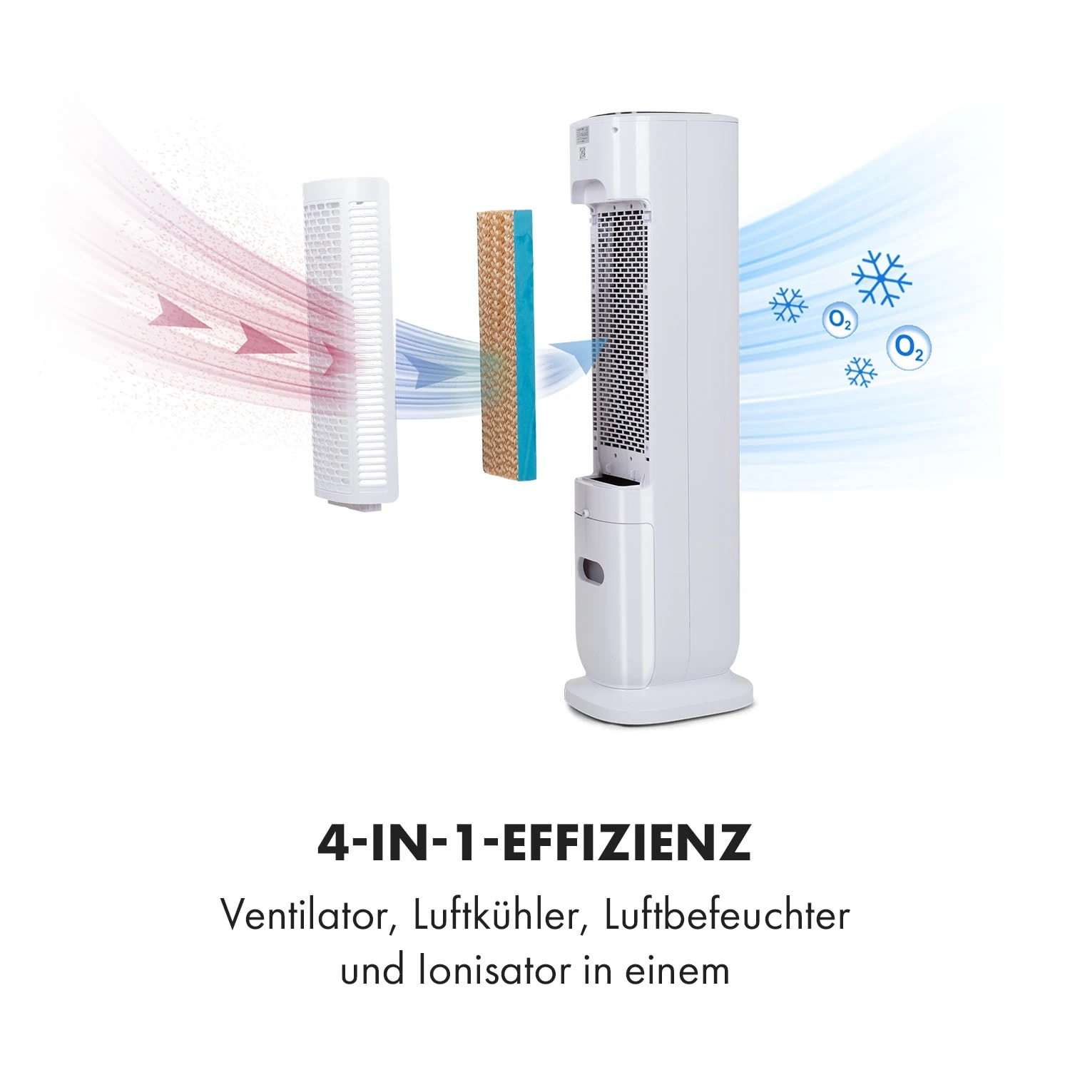 Polar Tower Smart Ventilator Luftkühler 7L 85W Fernbedienung Eispack Polar Tower Smart Ventilator Luftkühler 7L 85W Fernbedienung Eispack -Deutschland Klarstein Verkaufs-Shop 10035830 de 0007 logo