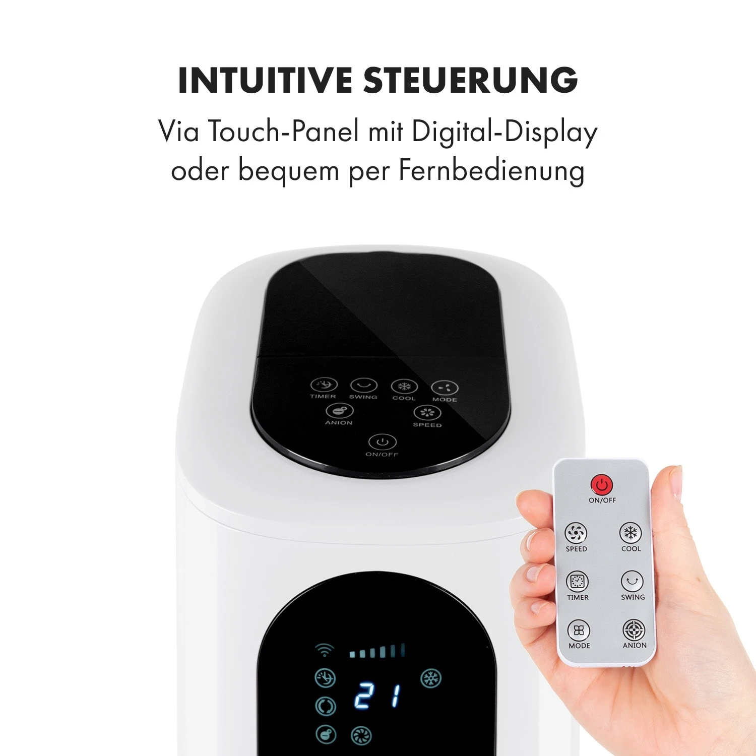 Polar Tower Smart Ventilator Luftkühler 7L 85W Fernbedienung Eispack Polar Tower Smart Ventilator Luftkühler 7L 85W Fernbedienung Eispack -Deutschland Klarstein Verkaufs-Shop 10035830 de 0009 logo